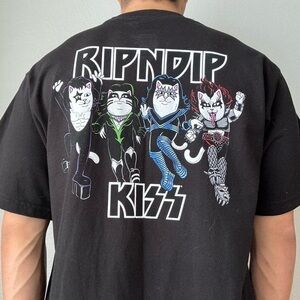 Ripndip x KISS Band Black Graphics T-Shirt